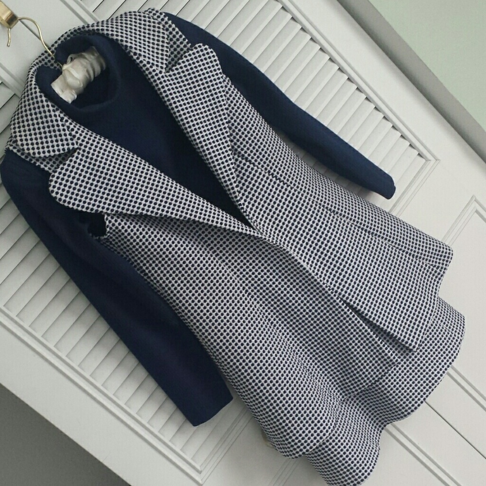 Blue and white vintage dress suit